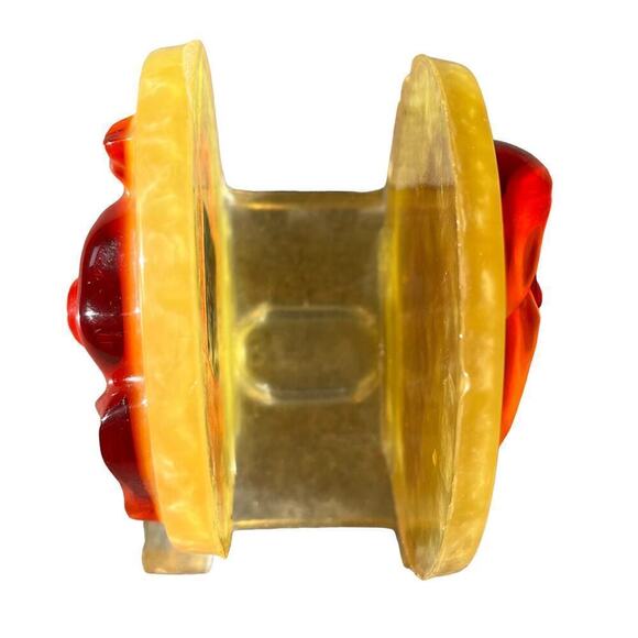 Vintage Lucite Political Napkin Holder Retro Acrylic 1960s 1970s Elephant Donkey - Picture 4 of 8